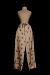 Mutedance 25 Autumn/Winter Elastic Waist Drawstring Loose Casual Pants Flower Dye MD-MD25FW80-khaki (MD25FW77)